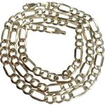 10K RCI TURKEY Yellow Gold Figaro Chain 20” Chain Necklace Photo 0