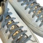 P448 Jack White Sneakers Tennis Shoes Animal Print Silver Size 38 7.5 Women's Photo 4