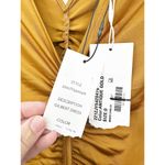 Veronica Beard Gilbert Dress Ruched Antique Gold Size 0 NEW Photo 4