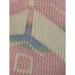 Vintage 90s Pastel Winter Snowflake Sweater Small Pink Photo 3