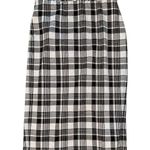 Melissa Paige Classic Black and White Plaid Women's Pencil Skirt Size Small: Thick Material Photo 1