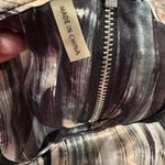 Rebecca Taylor  Silk Black White Short Sleeve Abstract Round neck Blouse Size 4 Photo 4