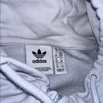Adidas  cropped light blue rhinestone hoodie size small Photo 2