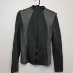 Armani Exchange Two Tone Gray Full Zip Jacket Moto Biker Style Medium Photo 0