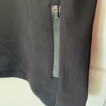 Zyia  Black Quarter Zip Fitted Flight Jacket Large Photo 4