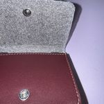 Coach 🩷 Mini Wallet On a Chain - CZ019 Merlot Coated Canvas w/Pink Bow Print NWT Photo 9