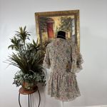 CAbi  Women’s Short Sleeve Floral Ruffle Peplum Blouse Top Size Small Multicolor Photo 2