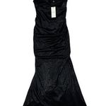 Club L - Galaxy Shimmer Cowl Neck Maternity Maxi Dress in Black Photo 0