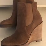 Michael Kors women chestnut brown platform wedge boots US 7.5 Photo 6
