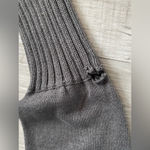 Moda International Gray Plunge V-Neck Sweater Photo 3