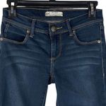 Free People SZ 24 Skinny Jegging Jeans Low-Rise Stretch Pockets Whiskered Blue Photo 1