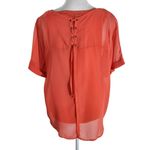Worthington  Coral Layered Blouse NWT Size Small Coral Orange Blouse Photo 1