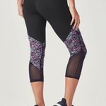 Fabletics capri with mesh black and confetti small Photo 1