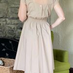 1980s Rainbow Dress with Pockets Elastic Waist nipped waist dress Photo 1