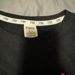 PINK - Victoria's Secret PINK Vintage Victoria's Secret Black and Pink Crew Neck Sweater Photo 3