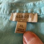 Talbots Tunic Top Shirt Linen Blend Coastal Blue Beach Travel Cruise Women’s XL Photo 6