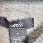 Aerie  Woman’s Plaid Sleeve Casual Fall Chic Crewneck Sweater Size Medium Photo 1