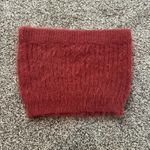 Lulus pink fuzzy strapless tube crop top size S Photo 2