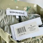 We Wore What New Floral Tie Neck Long Sleeve High Low Dress Green Size Small Photo 13