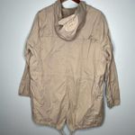NYDJ Brushed Twill Anorak tan beige Plus Size hooded pockets zipper Jacket 1X Photo 9