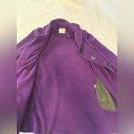 Women's Purple Coat Size L Photo 5