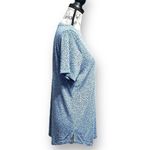 Athleta  M Blue Camo V-Neck Tee Performance Lightweight Activewear Yoga Gym Photo 5