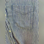 H&M  Linen Pinstripe Button Down Shirt(Size XS) Photo 5