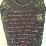 Wet Seal Y2K Graphic Tank Top Racerback Fitted Grunge Indie Sleeze Small Photo 3