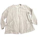 Eileen Fisher Organic Linen/ Cotton Blend Knit Gray Open
Casual Jacket -XS Photo 8