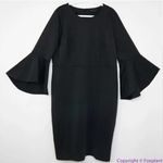 Eloquii NEW  Flare Sleeve Scuba Dress, women plus size 24‎ Photo 3