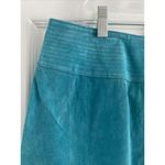 Newport News  Women's Turquoise Blue Leather Pencil‎ Skirt Size 18 Western Rodeo Photo 1