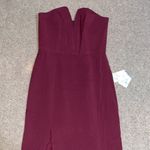 Dress the Population Fernanda Strapless Evening Gown Burgundy XLarge Photo 4