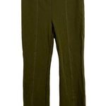 Anthropologie Pant Small Essential Crop Flare Green Photo 0