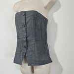 Hollister  Button-Through Tube Top / heather grey / Size M - 340-292-00068-112 Photo 3