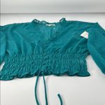 Lily Star  Teal Blouse with Ruffle Details Photo 15