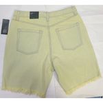 Wild Fable  Green Yellow  Distressed BERMUDA Shorts Button Fly Size 12 Photo 1