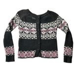 Odd Molly  Fair Isle Sweater‎ Knit Pullover Pink White Black Size 0 Photo 1