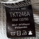 POL  Women’s Blouse Tunic Top Size Small Sage Green Grey Waffle Tie Dye Oversized Photo 8