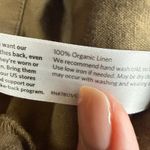 Eileen Fisher  Organic Linen Blazer Olive Green Button Front Jacket Women M Photo 4