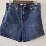RFM Tummy Control Denim Shorts Size Large Blue Photo 0