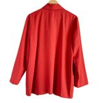 Requirements Vintage 80s Long Blazer Burnt Orange Ornate Gold Button Front Sz 12 Photo 8