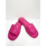 Nordstrom Rack Sandals Womens Size 6 Quilted Pink Slides Photo 3