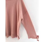 ALLSAINTS  Tara Jumper Sweater Large Cashmere Wool Sweater Boatneck Slouchy Pink Photo 2