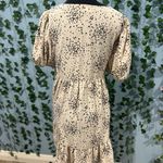 GeeGee Boho Cream and Black Polka Dot Dress Photo 2