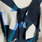 Ann Taylor  • Navy White Patterned Linen Tank Top Photo 4