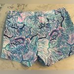 Lilly Pulitzer New Callahan Stretch Short Bermuda Blue Fishful Thinking Size 8 Photo 3