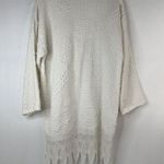 Vintage Heirlooms Sz S Chenille Coverup Swim White Cotton Long Dress Beach Lace Photo 5