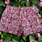 JUNIPER & LIME Cotton Blend Butterfly Print Shorts Size 12 Red Photo 0