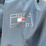 Tommy Hilfiger soft shell windbreaker navy blue with hoodie full zip size Medium Photo 8