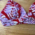 Kona Sol  Women's Red Layered Bikini Top - Size Large - NWT Photo 2